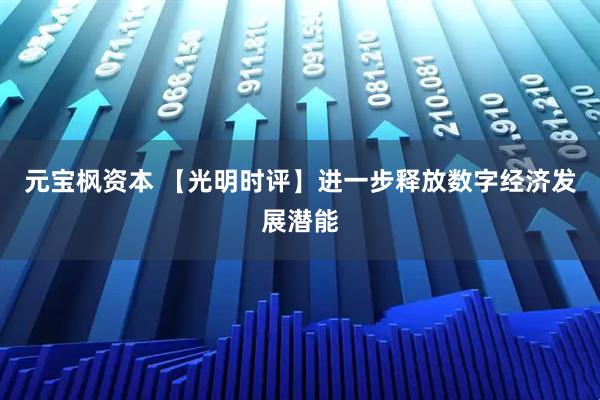 元宝枫资本 【光明时评】进一步释放数字经济发展潜能